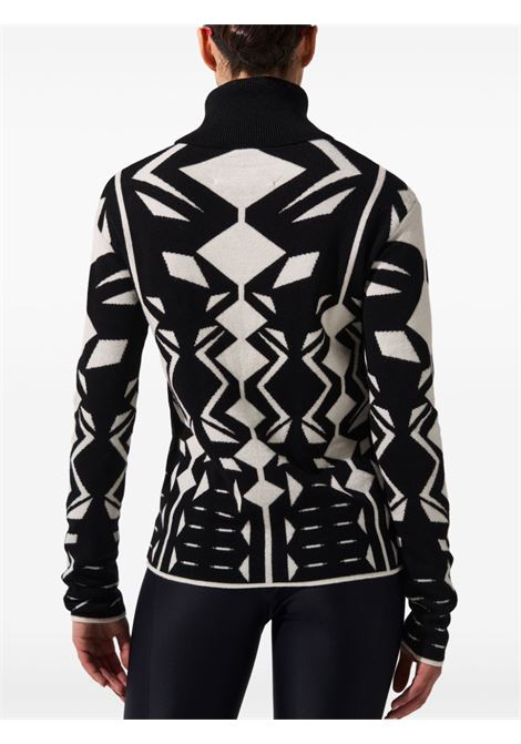 Black and white Geometric sweater Perfect moment - women PERFECT MOMENT | W30010972213